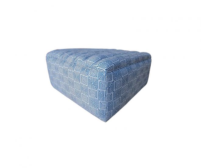 Blue Pattern Ottoman